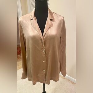 Etam Women's Satin Button-Down Shirt